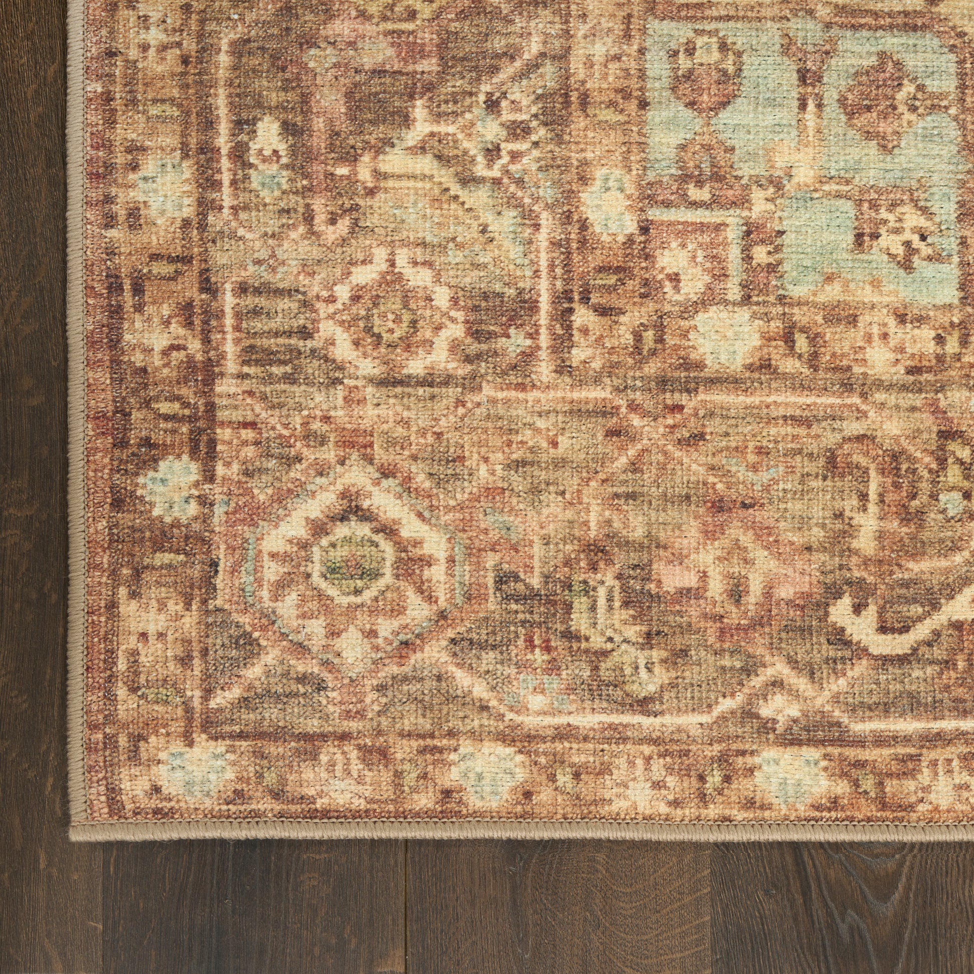 Nourison Home Vintage Washables  Gold  Traditional