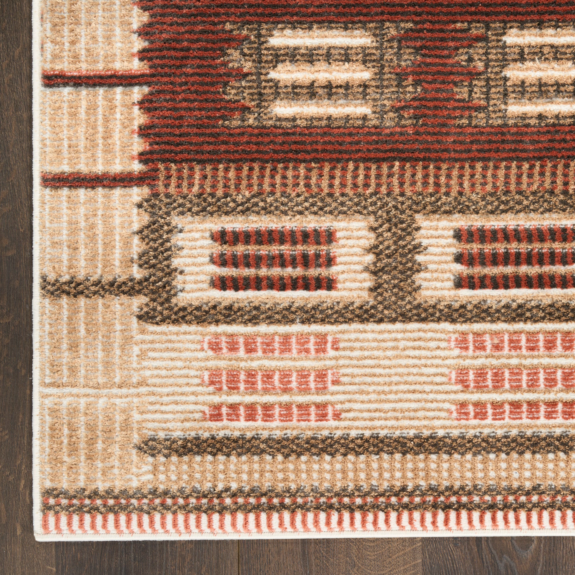 Nourison Home Nordic  Rust  Contemporary