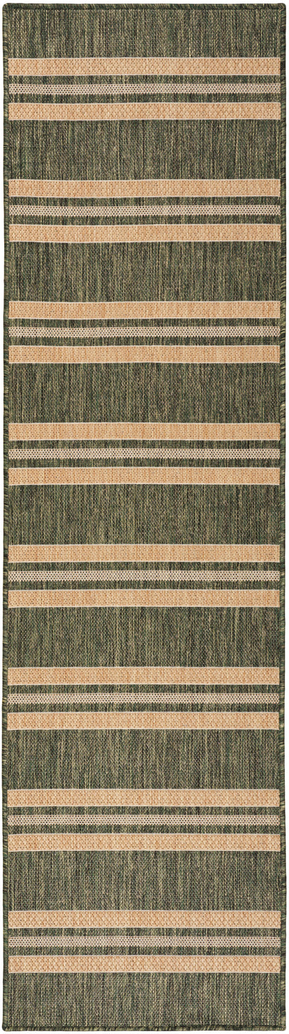 Nourison Home Horizon Indoor/Outdoor HOZ05 Green Contemporary Power-loomed Rug