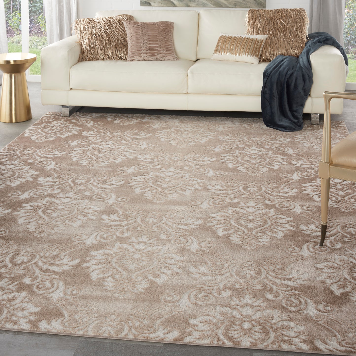 Nourison Home Elation  Ivory Mocha  Traditional