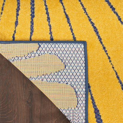 Nourison Home Aloha  Navy Multicolor  Contemporary