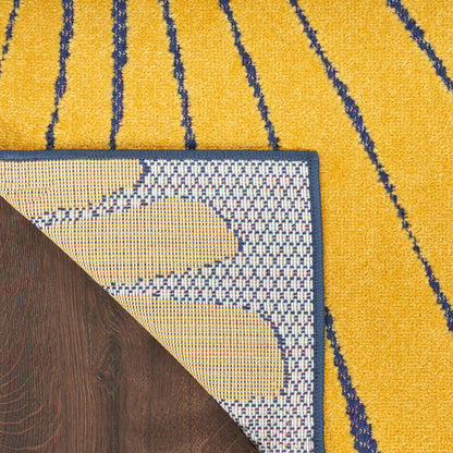 Nourison Home Aloha  Navy Multicolor  Contemporary