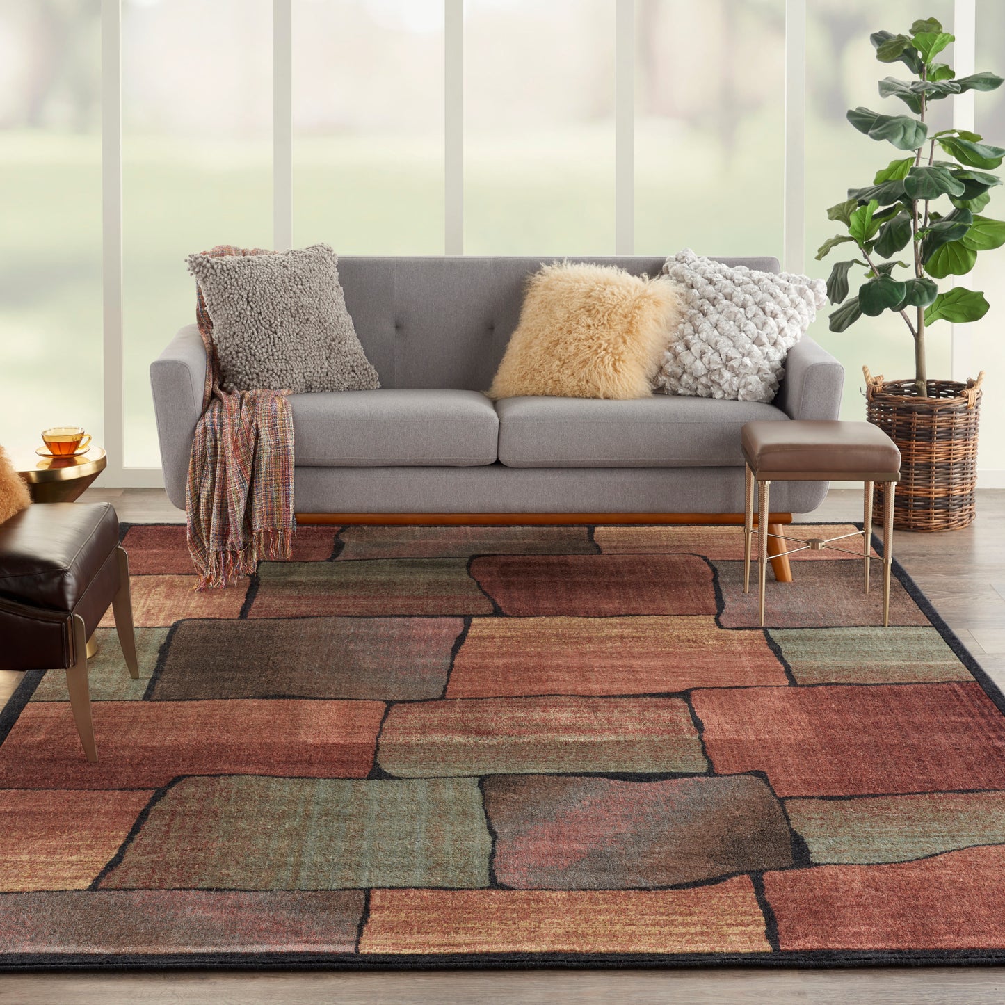 Nourison Home Expressions  Multicolor  Contemporary
