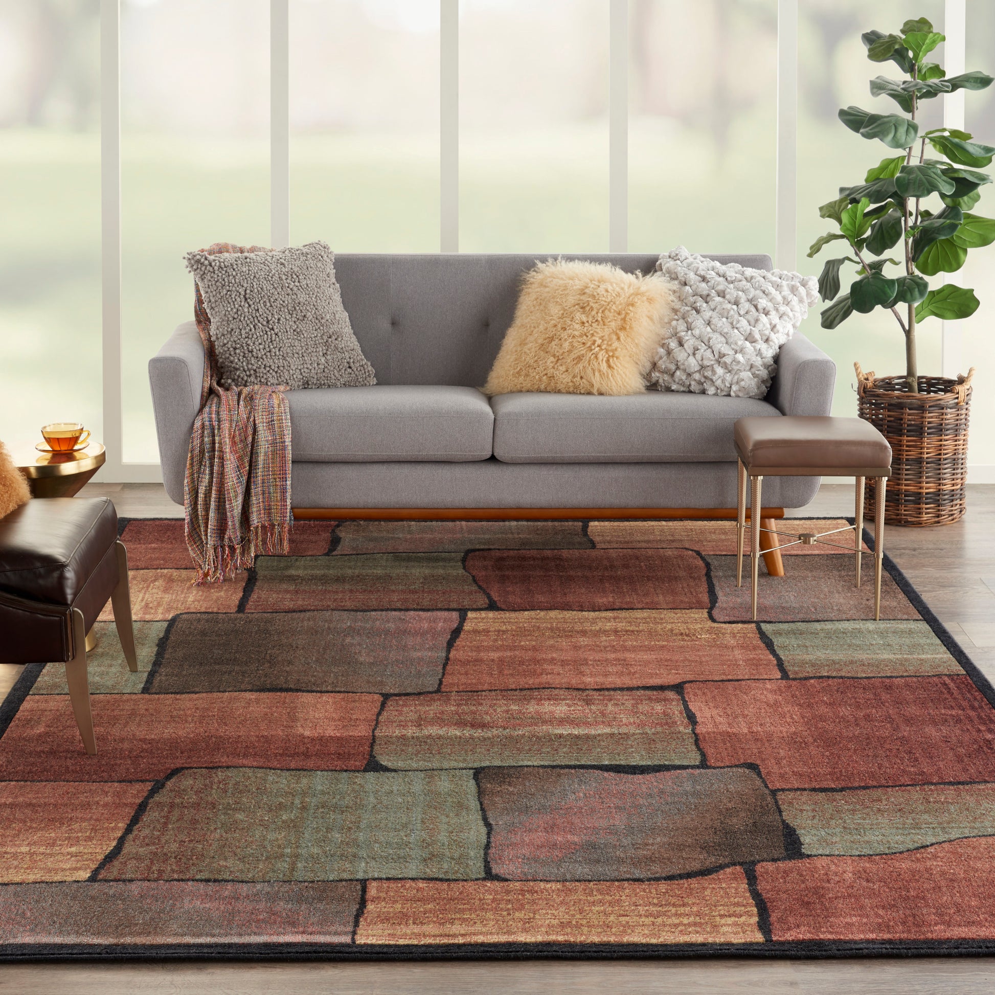 Nourison Home Expressions  Multicolor  Contemporary