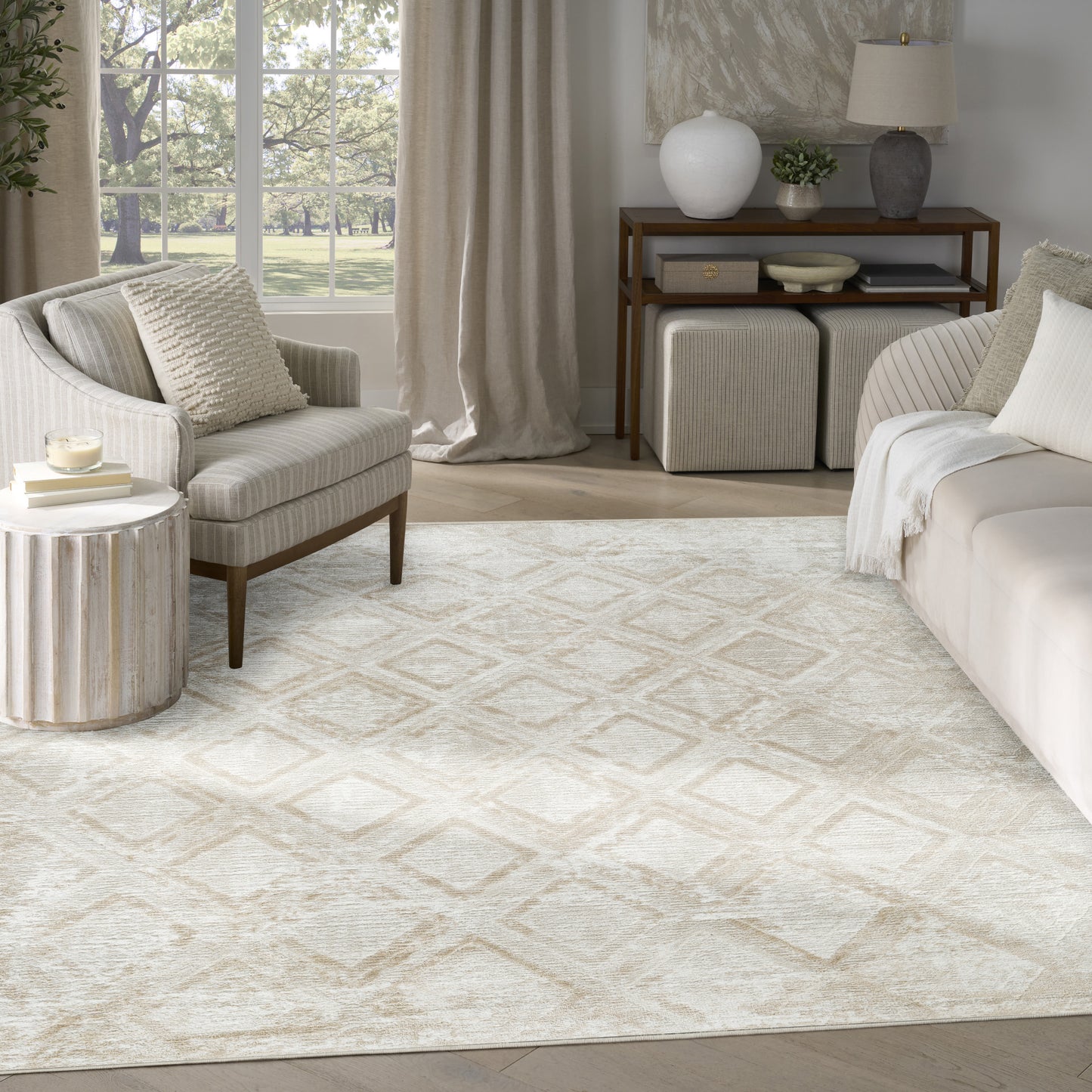 Nourison Home Dekor  Ivory Beige  Contemporary