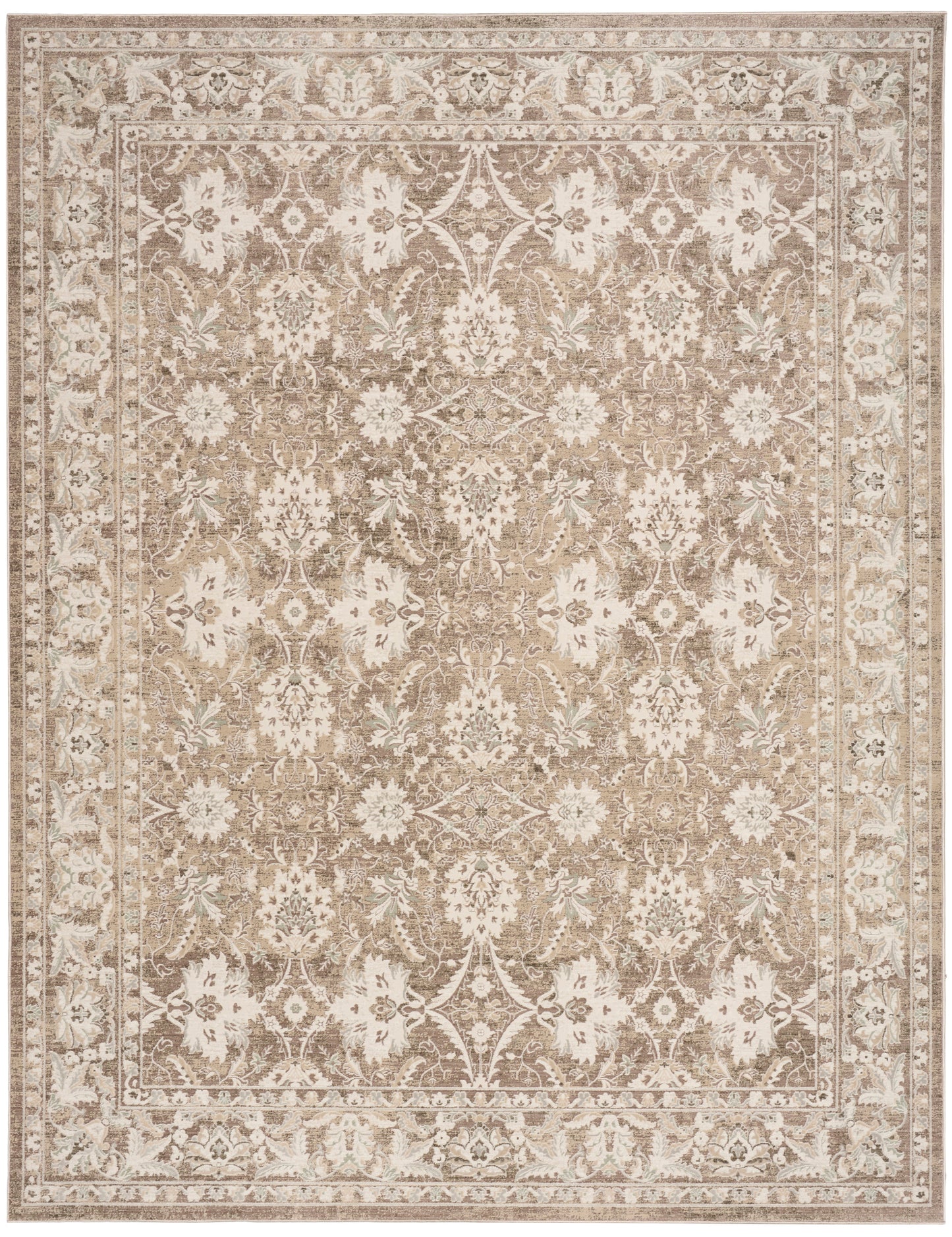 Nourison Home Soft Mist  Mocha Ivory  Traditional