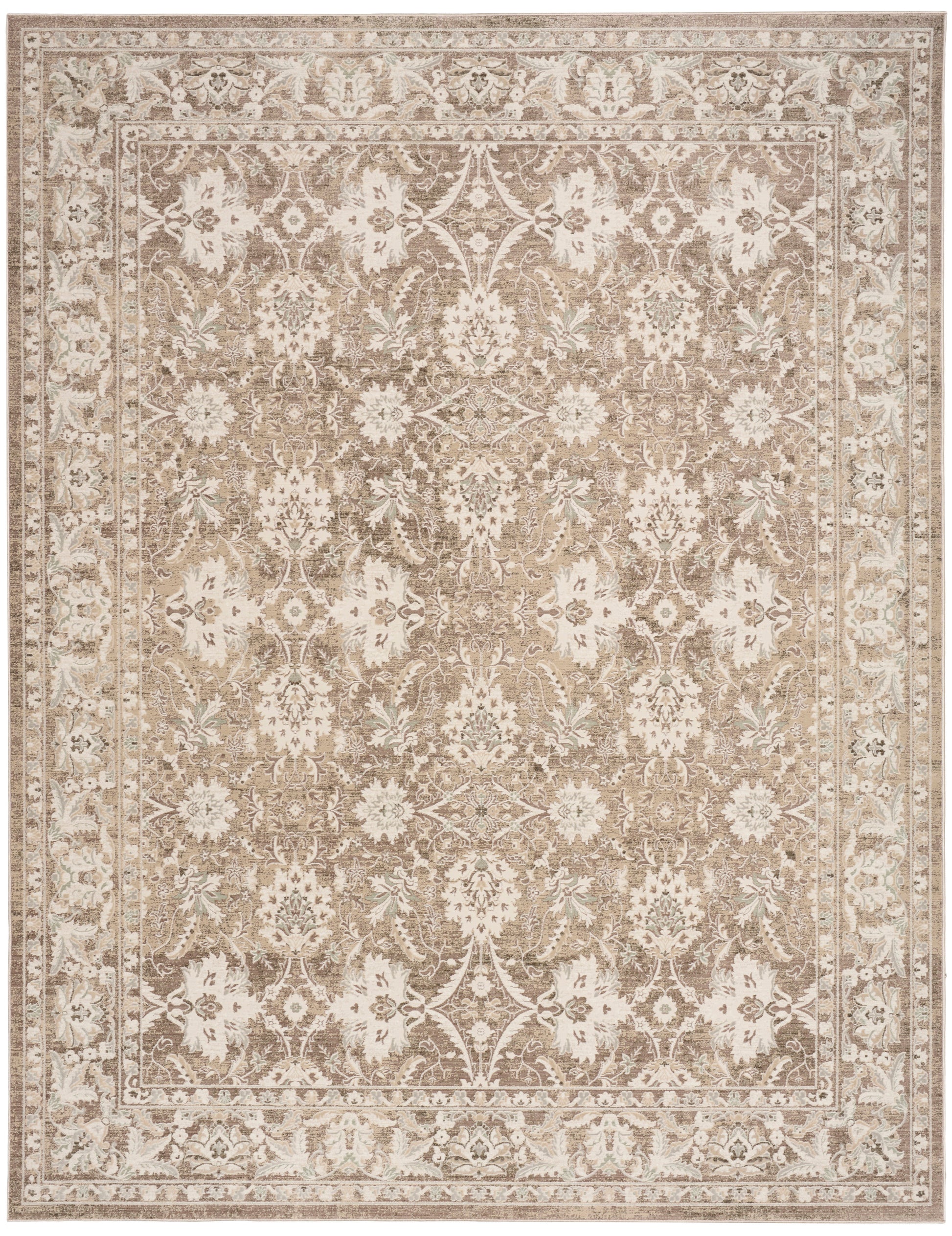 Nourison Home Soft Mist  Mocha Ivory  Traditional