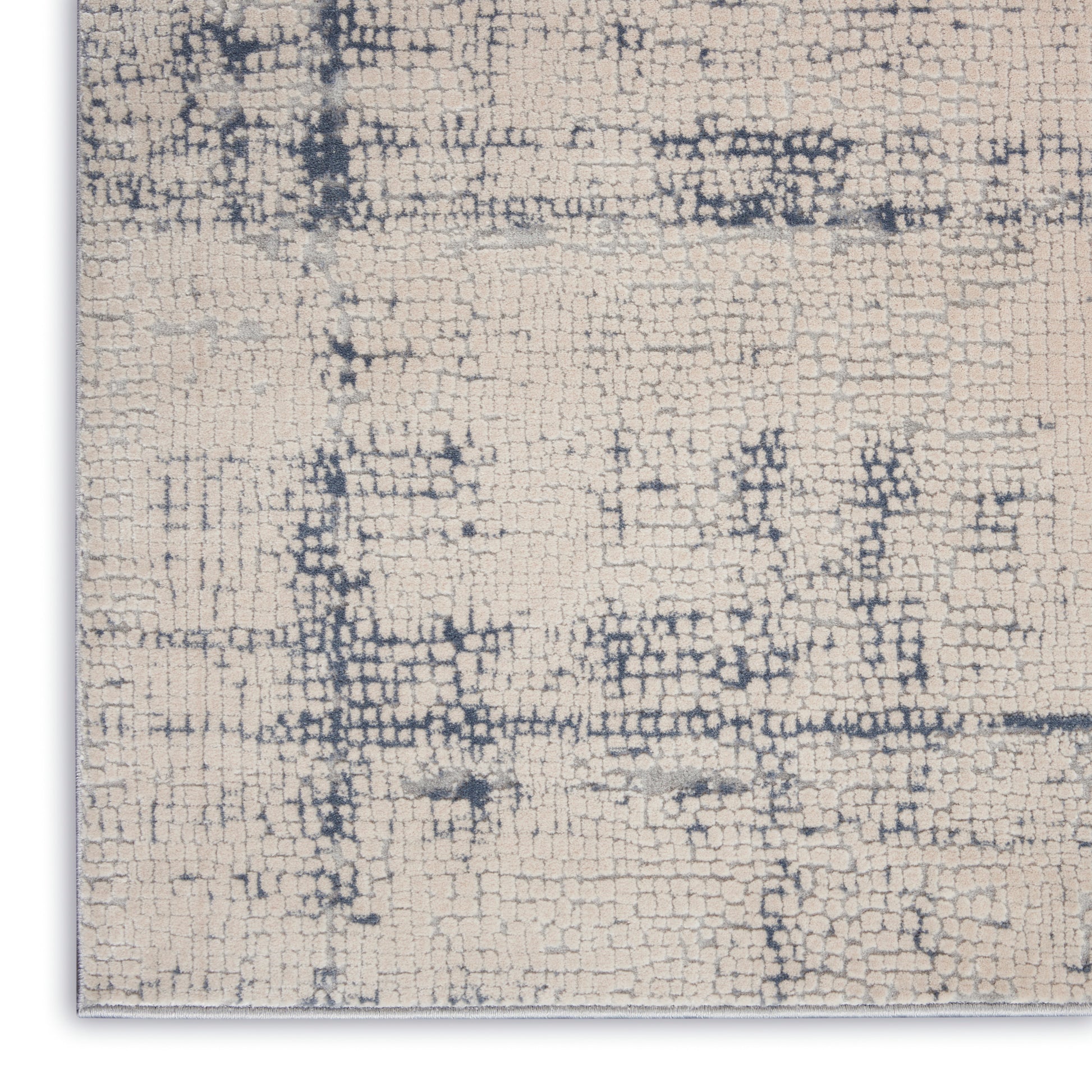 Nourison Home Rustic Textures  Ivory Blue  Contemporary
