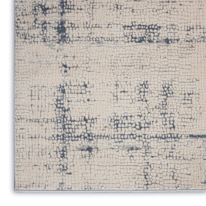 Nourison Home Rustic Textures  Ivory Blue  Contemporary