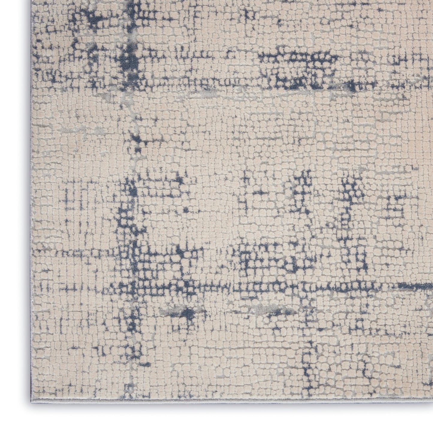 Nourison Home Rustic Textures  Ivory Blue  Contemporary