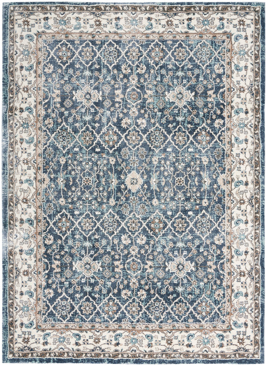 Nourison Home American Manor  Blue Ivory  Traditional