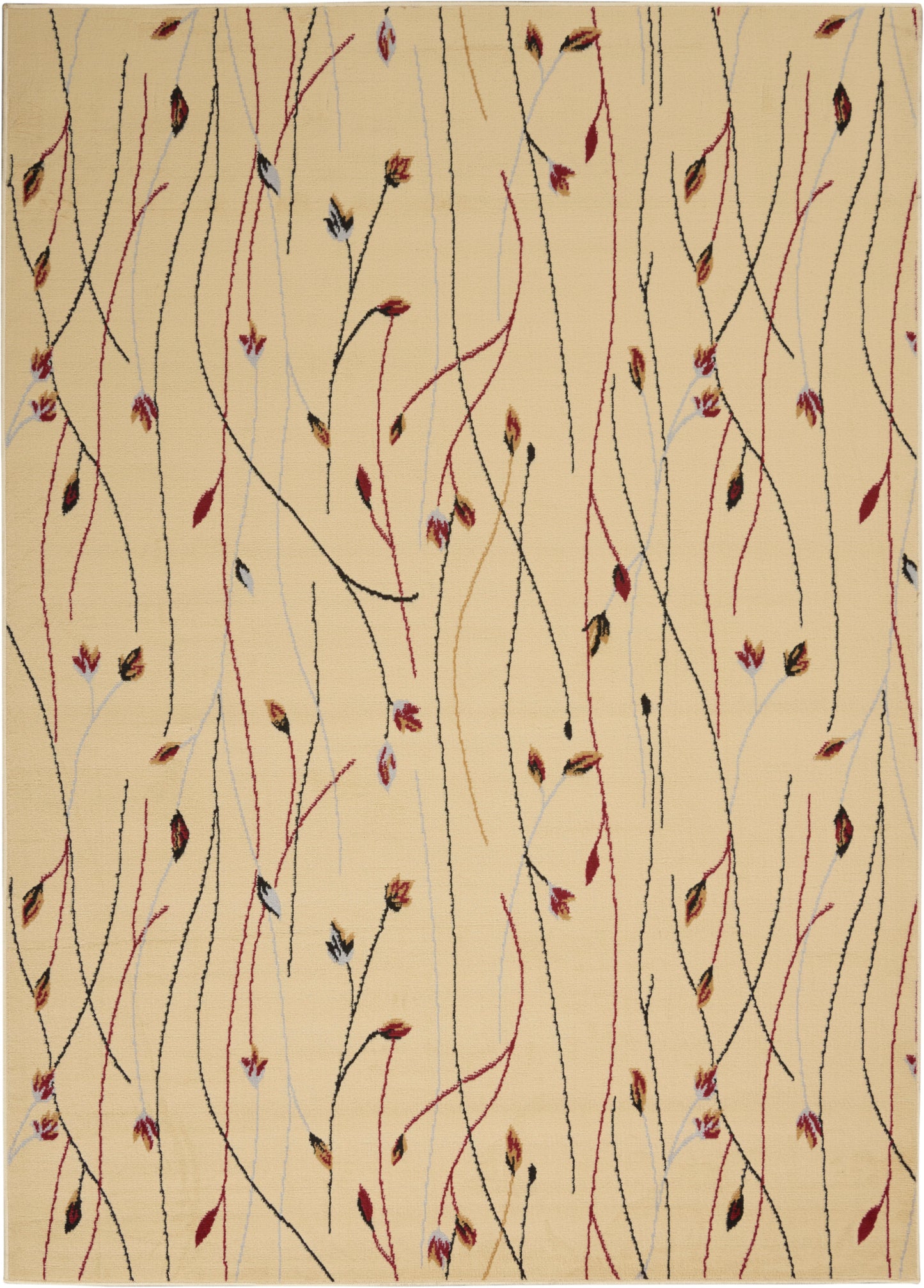 Nourison Home Grafix GRF15 Cream Contemporary Power-loomed Rug