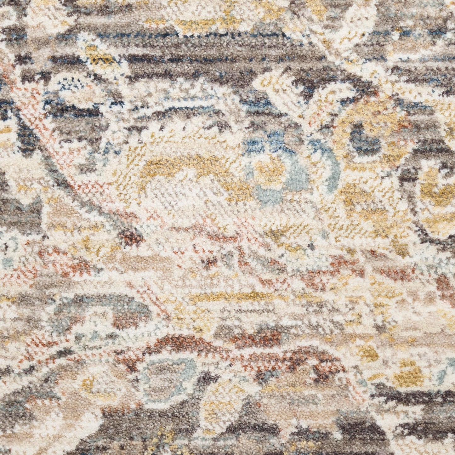 Nourison Home Antique Fusion  Charcoal Multicolor  Traditional