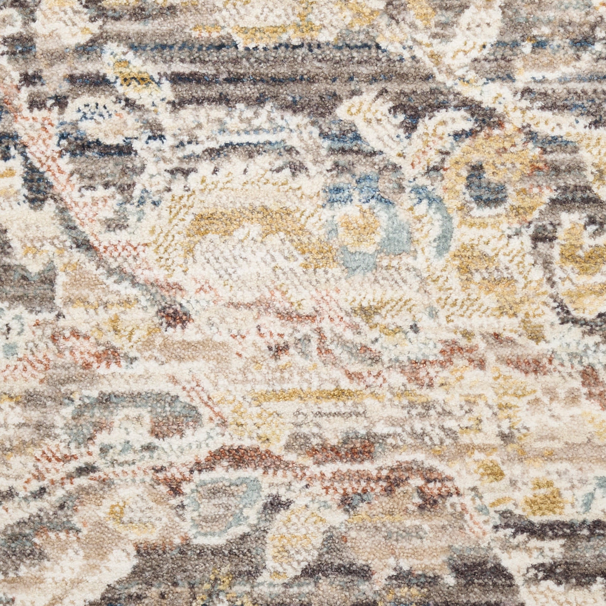 Nourison Home Antique Fusion  Charcoal Multicolor  Traditional