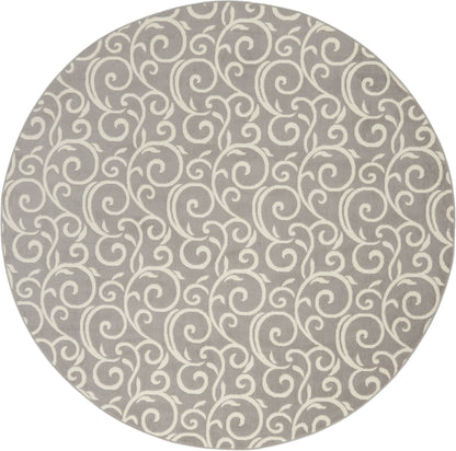 Nourison Home Grafix GRF19 Grey Contemporary Power-loomed Rug