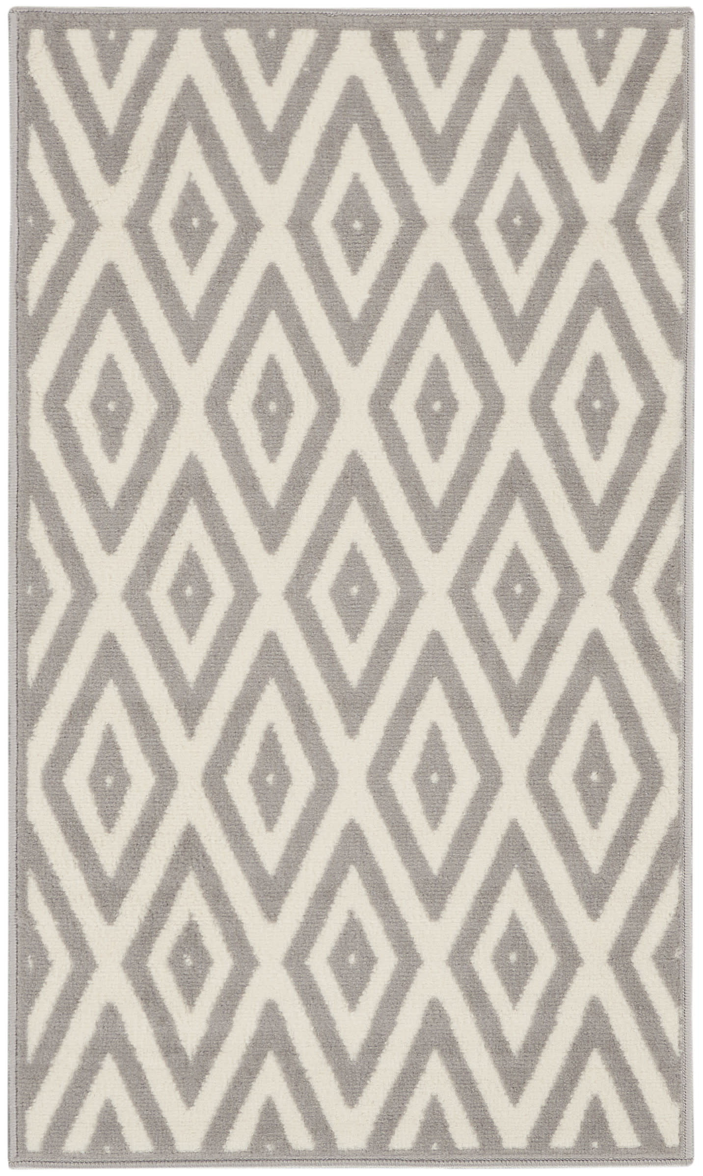 Nourison Home Grafix GRF18 White Grey Contemporary Power-loomed Rug