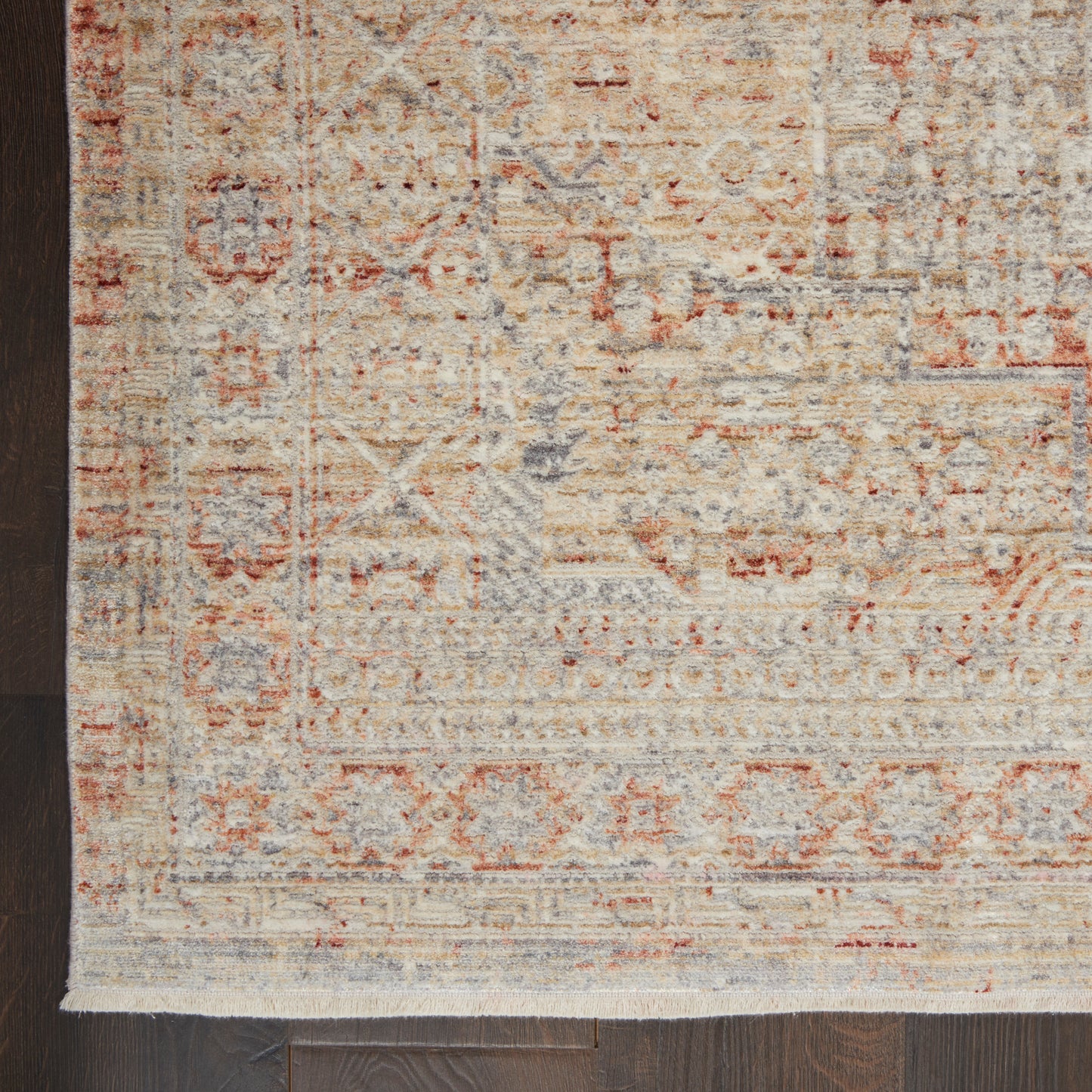 Nourison Home Lustrous Weave  Grey Brick  