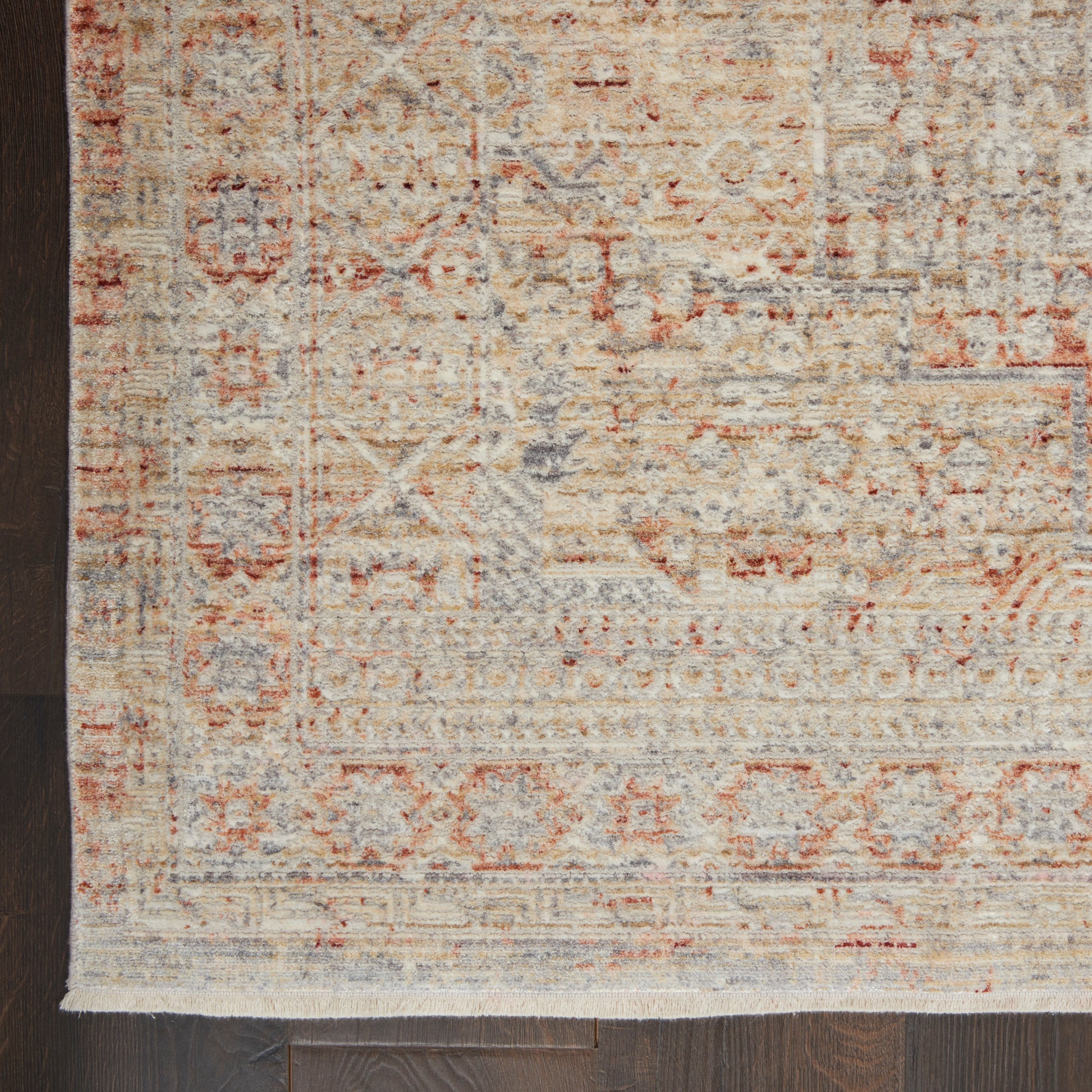 Nourison Home Lustrous Weave  Grey Brick  