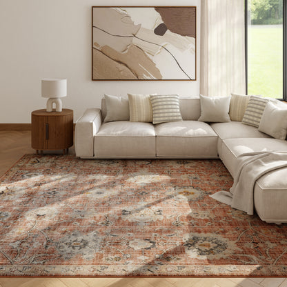 Nourison Home Oushak Home  Rust  Traditional