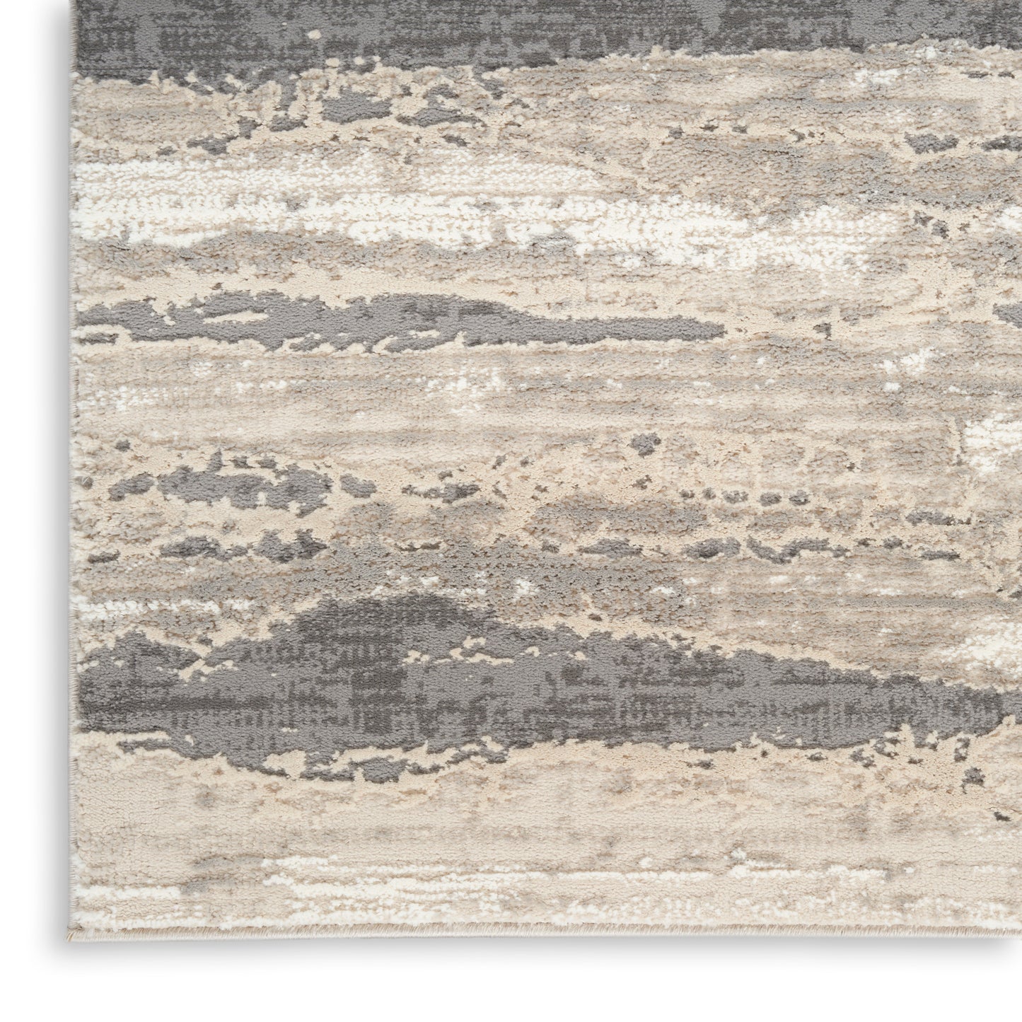 Nourison Home Sustainable Trends  Ivory Multicolor  Contemporary