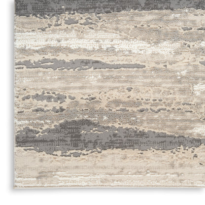 Nourison Home Sustainable Trends  Ivory Multicolor  Contemporary