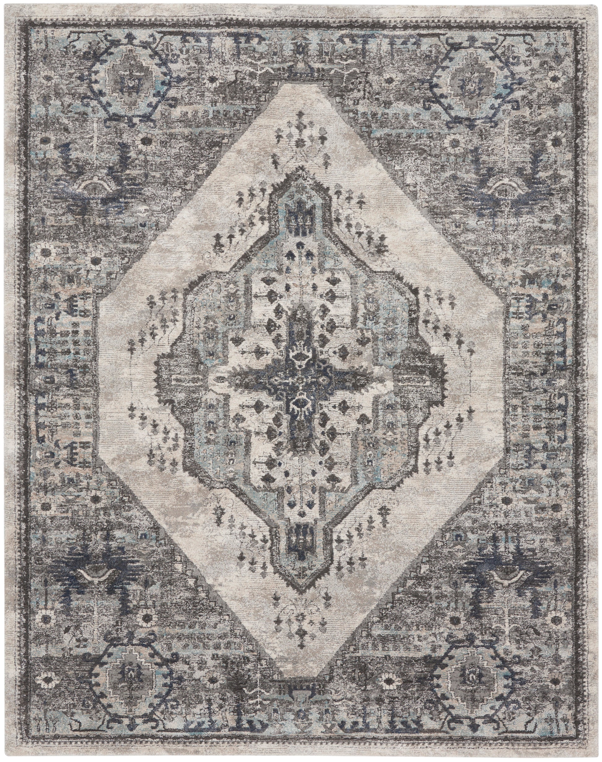Nourison Home American Manor  Grey  Traditional