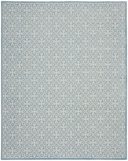 Nourison Home Washable Charm WCH03 Blue Ivory Contemporary Machine Woven Rug