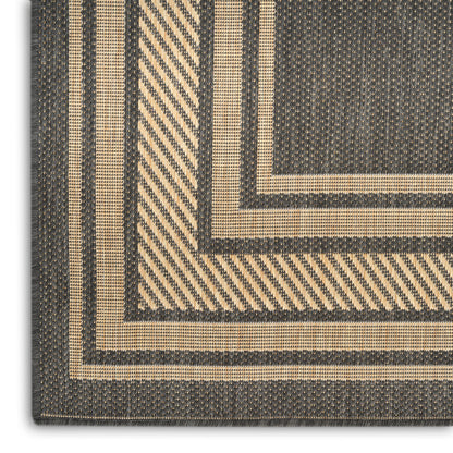 Nourison Home Horizon Indoor/Outdoor  Charcoal  Contemporary