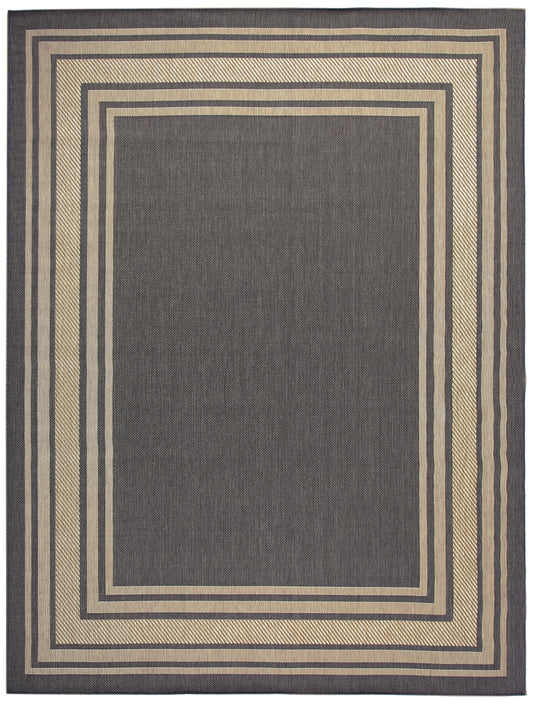 Nourison Home Horizon Indoor/Outdoor  Charcoal  Contemporary