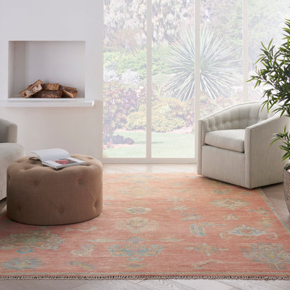 Nourison Home Odessa  Brick Multicolor  Traditional