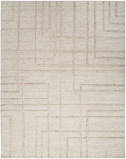 Calvin Klein CK045 Impressions IMP01 Silver Contemporary Hand Tufted Rug