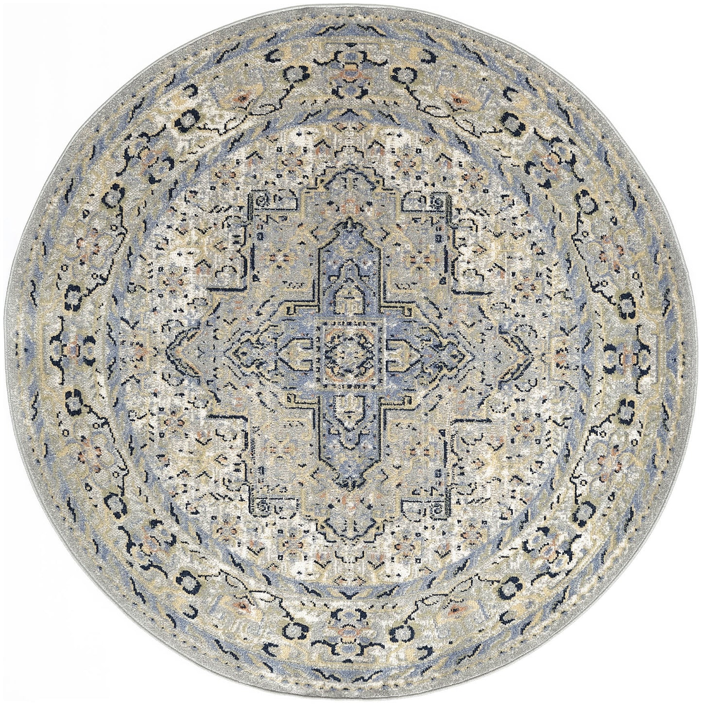 Nourison Home Nourison Essentials Persian NRE07 Blue Traditional Power-loomed Rug