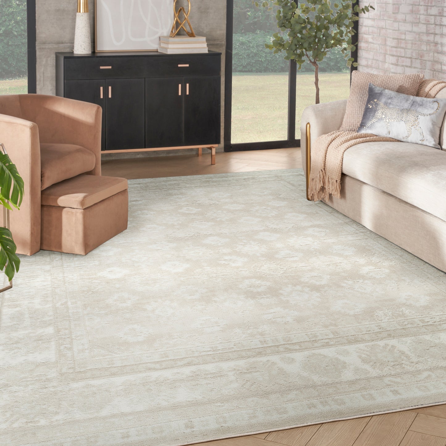 Nourison Home Dekor  Ivory Beige  Traditional
