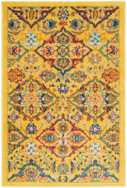 Nourison Home Allur ALR03 Yellow Multicolor Transitional Power-loomed Rug