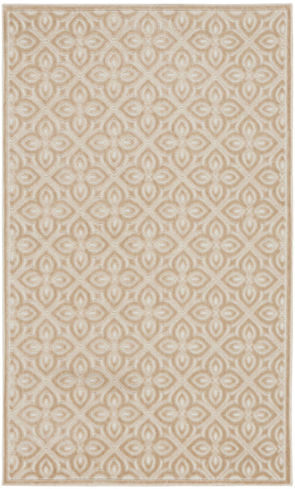 Nourison Home Washable Charm WCH03 Beige Ivory Contemporary Machine Woven Rug