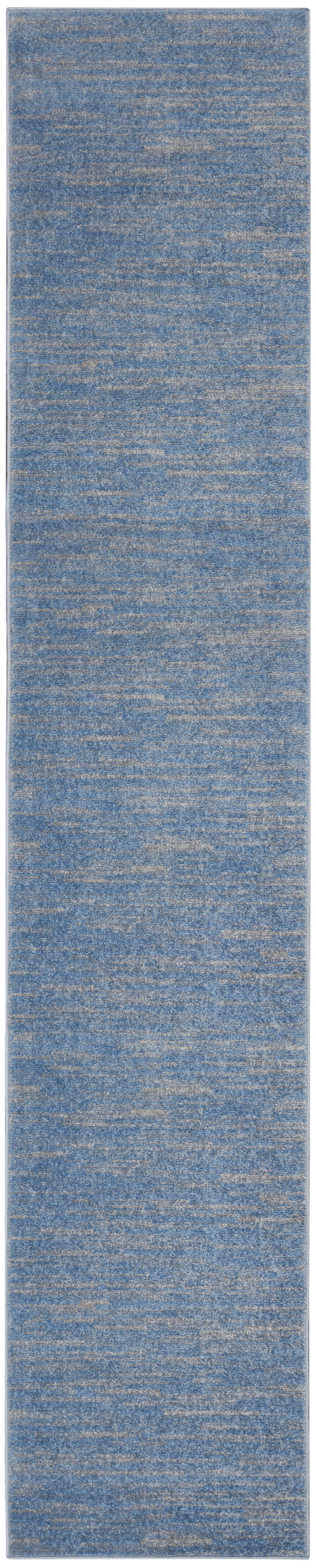 Nourison Home Nourison Essentials NRE01 Blue Grey Contemporary Power-loomed Rug