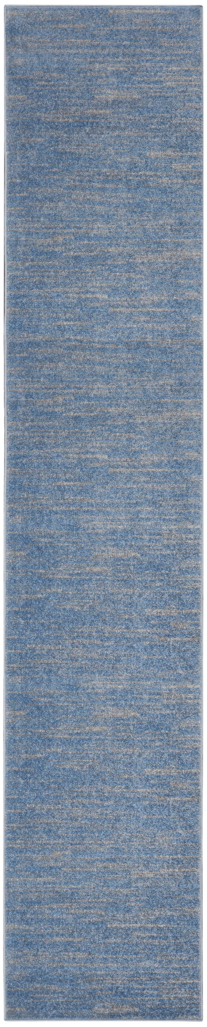 Nourison Home Nourison Essentials NRE01 Blue Grey Contemporary Power-loomed Rug