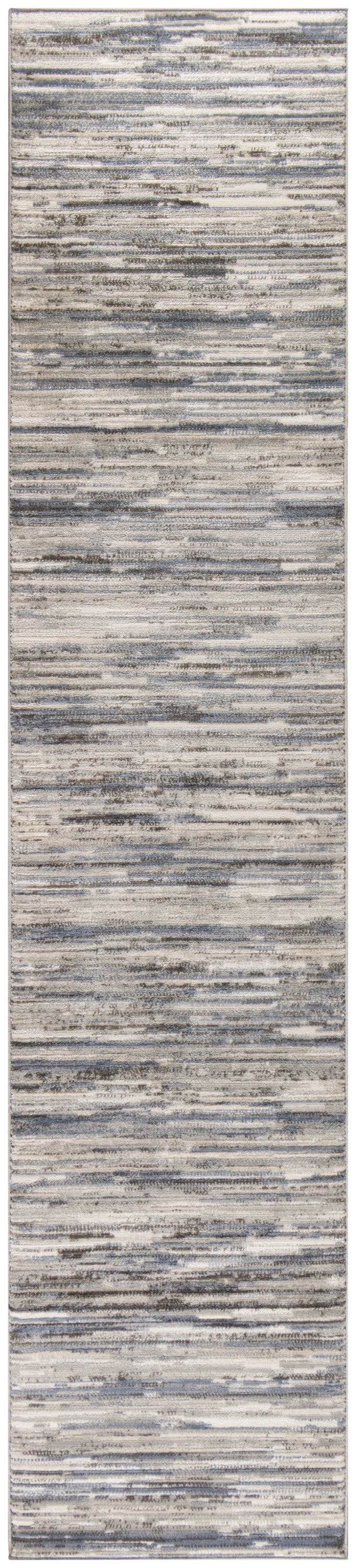 Nourison Home Serenity Home SRH03 Ivory Grey Blue Contemporary Loom-woven Rug