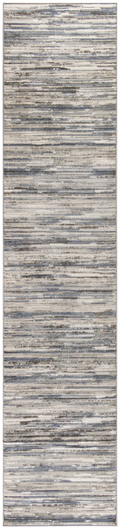 Nourison Home Serenity Home SRH03 Ivory Grey Blue Contemporary Loom-woven Rug