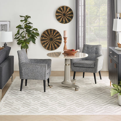 Nourison Home Versatile  Ivory White  Contemporary