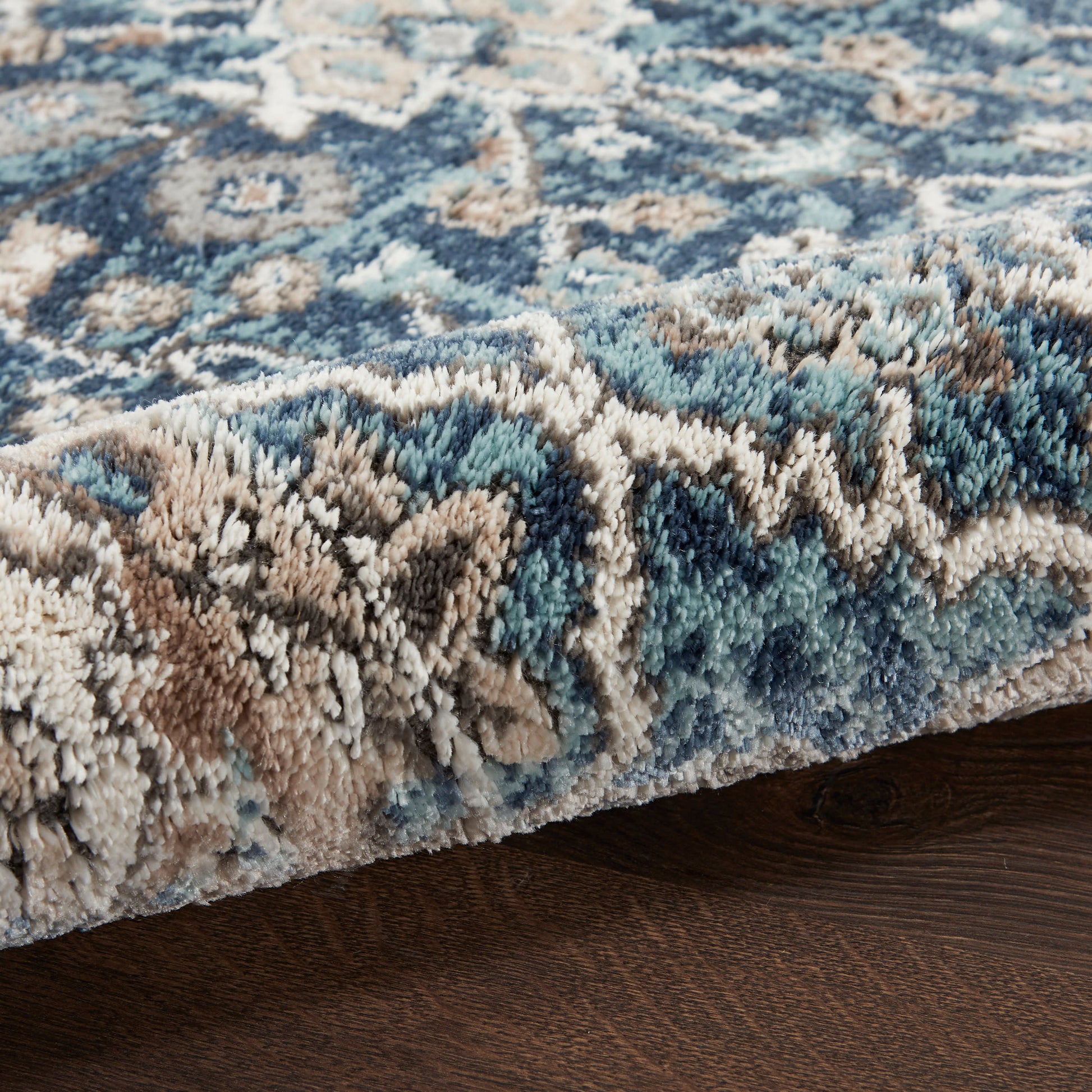 Nourison Home American Manor  Blue Ivory  Traditional