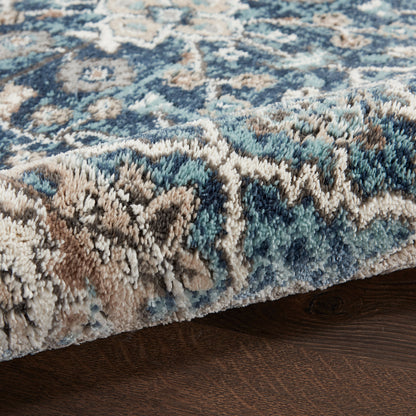 Nourison Home American Manor  Blue Ivory  Traditional