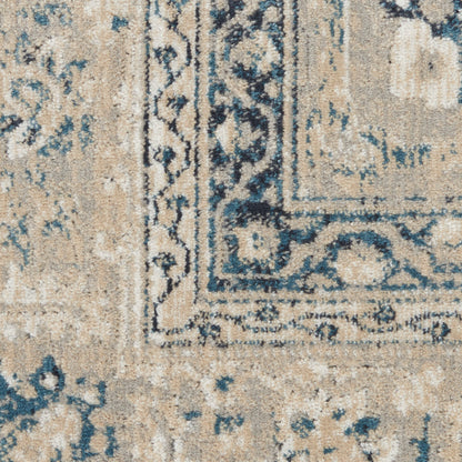 Nourison Home Malta  Ivory Grey  Traditional