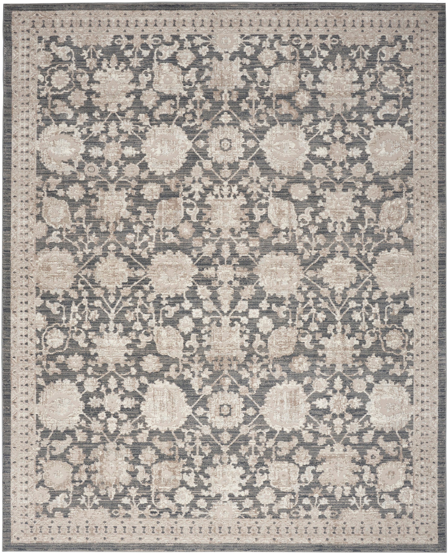 Nourison Home Eco Cycle ECY02 Charcoal Traditional Loom-woven Rug