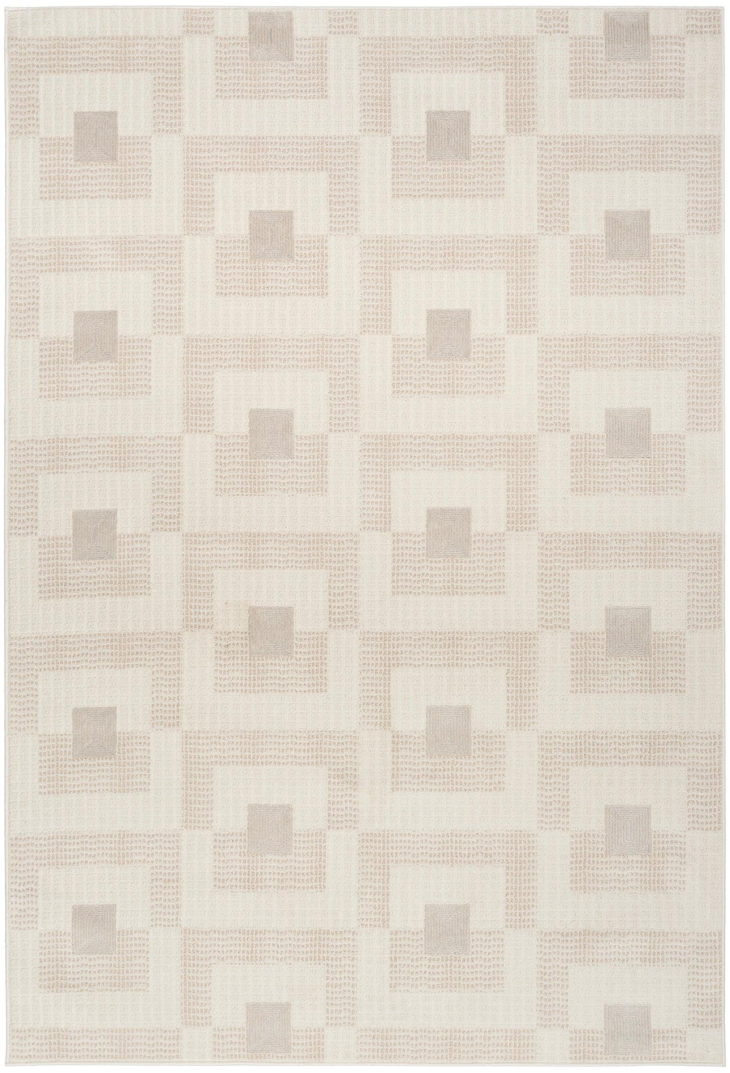 Nourison Home Nordic NRC05 Ivory Beige Contemporary Power-loomed Rug