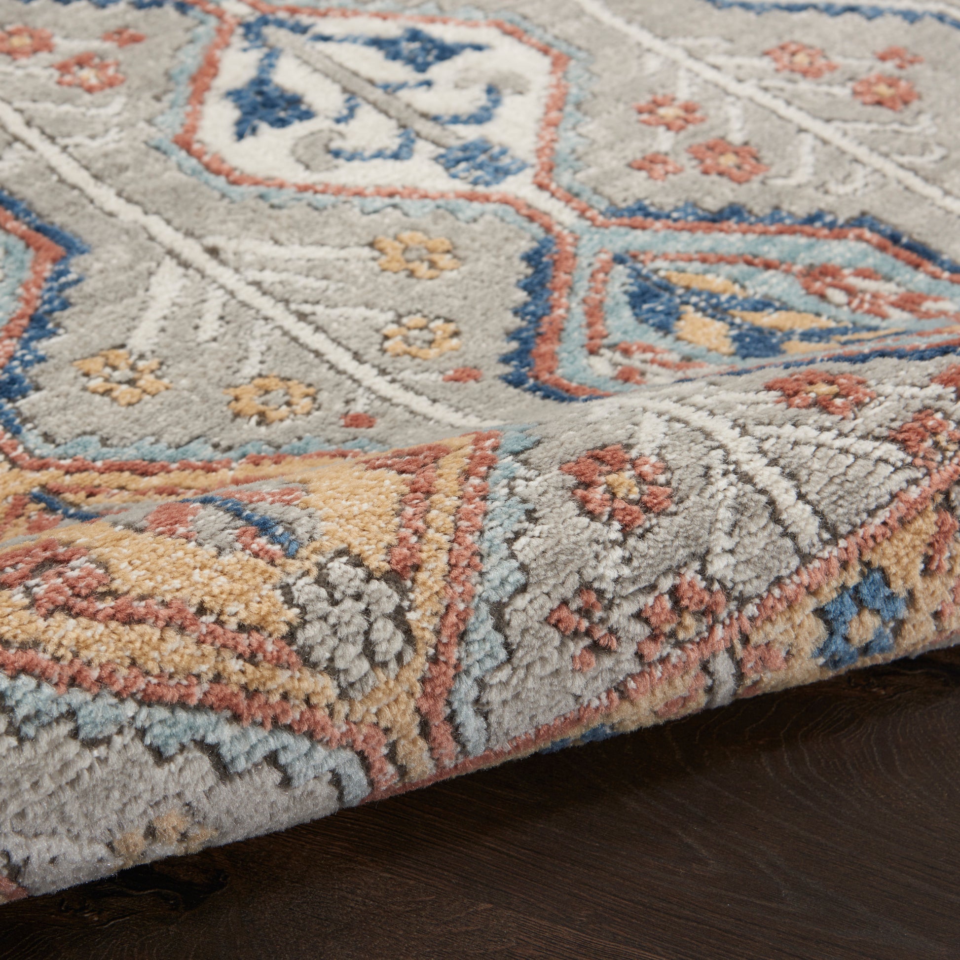 Nourison Home Quarry  Grey Multicolor  Contemporary