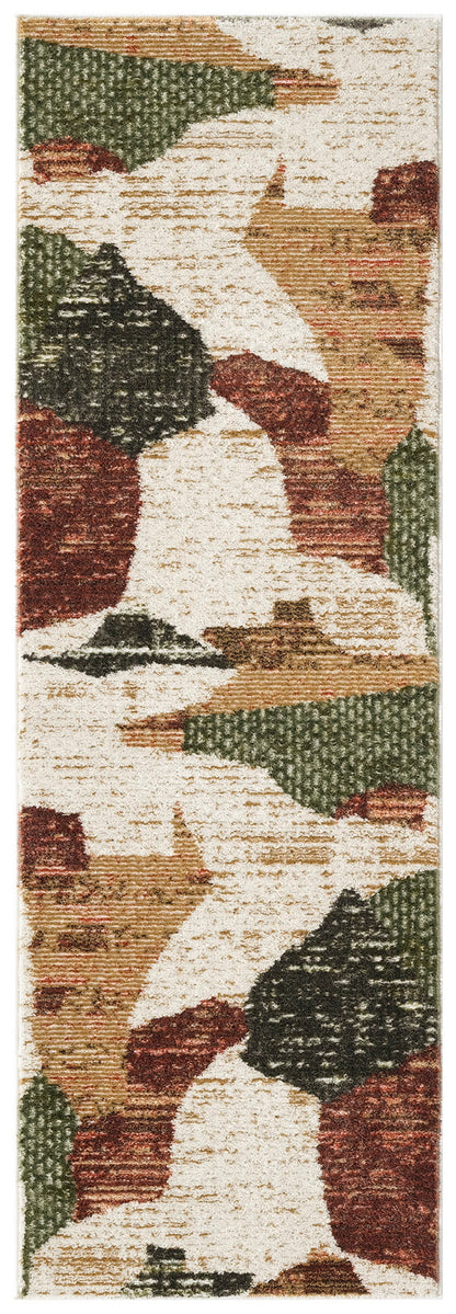 Nourison Home Nordic NRC18 Beige Multi Contemporary Power-loomed Rug