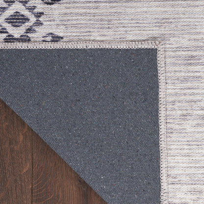 Nourison Home New Concept Washables  Ivory Charcoal  Contemporary