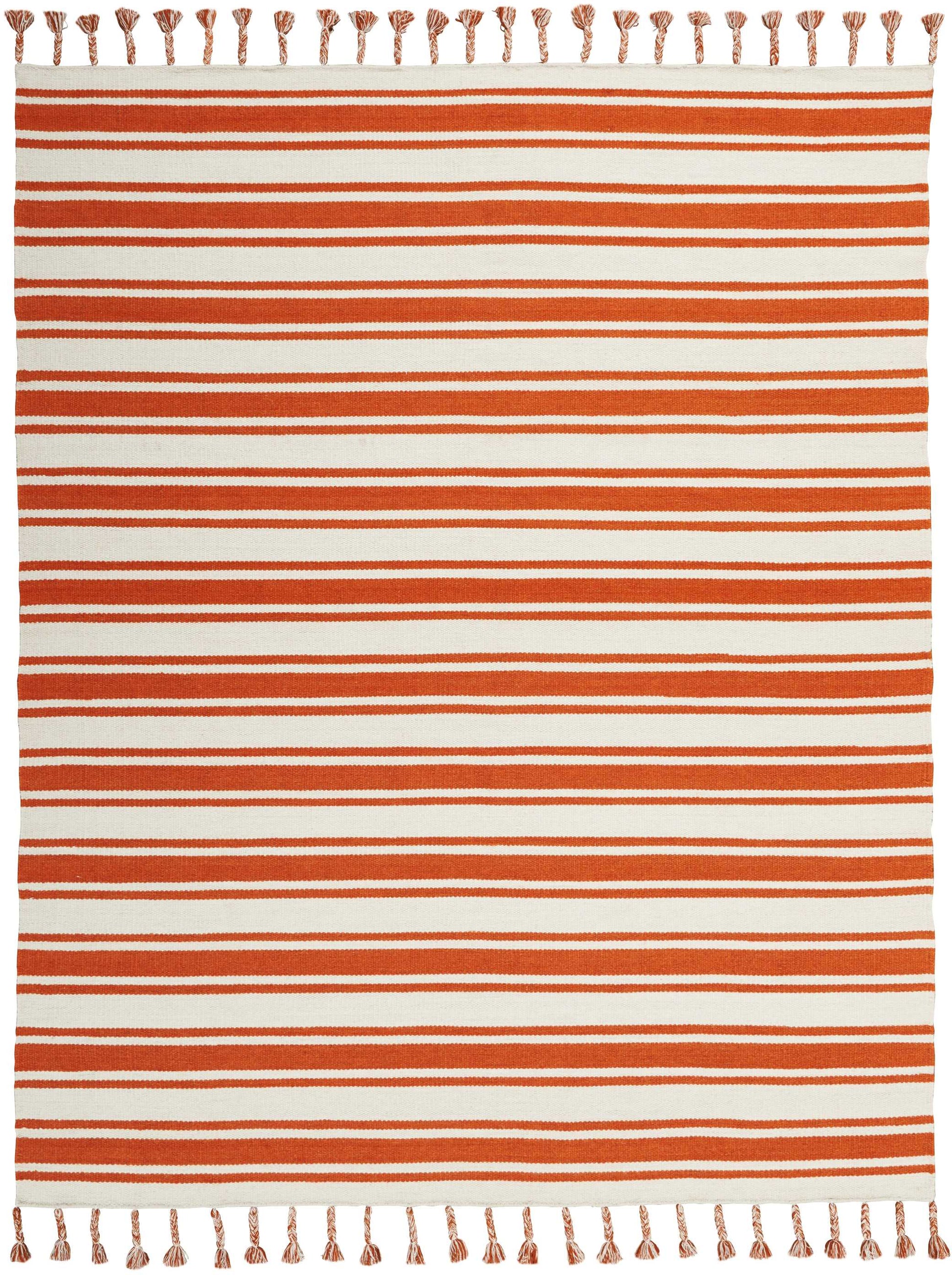 Nourison Home Rio Vista  Ivory Orange  Contemporary