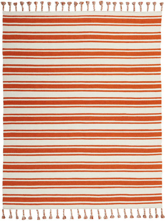 Nourison Home Rio Vista  Ivory Orange  Contemporary